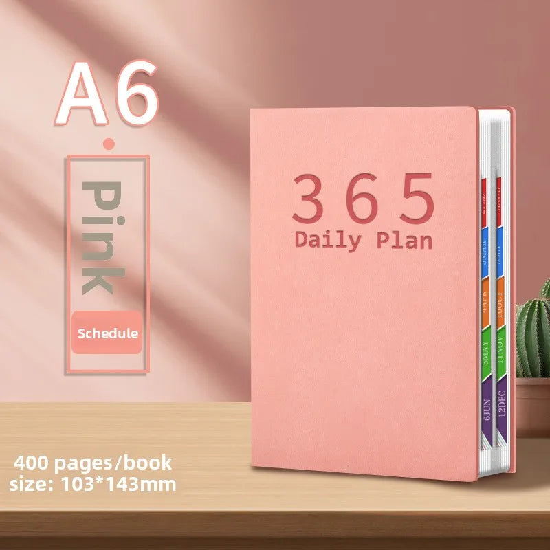 1pcs 2026 A6 Daily Schedule Planner Work Efficiency Time Management Notebook Daily Plan Organizer for Daily & Work Arrangement