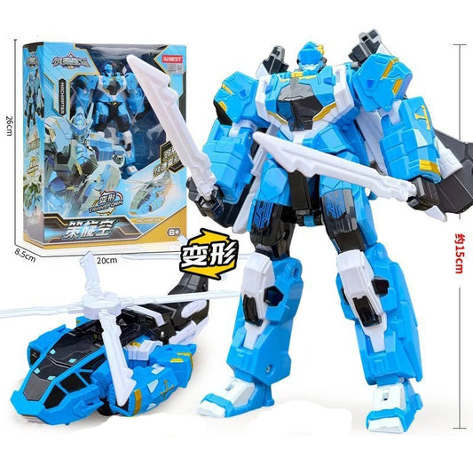 Mini Force Special Agent Dinosaur Black Gold Edition King Kong Tyrannosaurus 5 Dinoid Transforming Robot Boy Toy ﻿For Gift