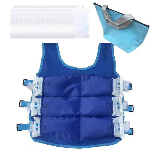 Ice Vest Cooling Safety Vest Outdoor High Temperature Clothing Adjustable Cool Jacket Summer Outdoor Ice Pack Cooling Vest