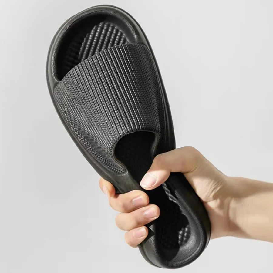 Non-Slip EVA Soft Sole Massage Shower Shoes for Men and Women, Couples, Waterproof, Home, Leisure, Bathroom Slippers, Fashion