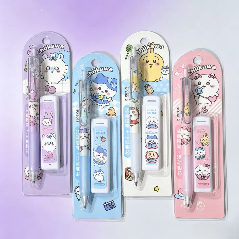 2026 Stylish Automatic Pencil Set Anime Merchandise Cute Girly Writing Lead Resistant for Students