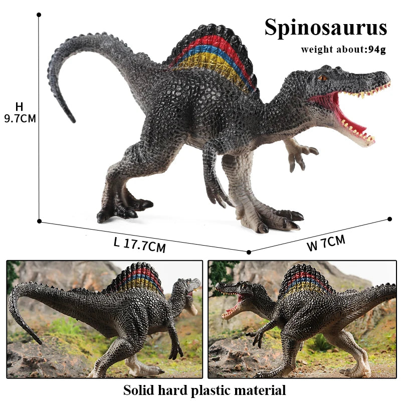 Oenux Jurassic Dinosaur Figurines T-Rex Velociraptor Spinosaurus Dilophosaurus Animal Model Action Figures Collection Kid Toy