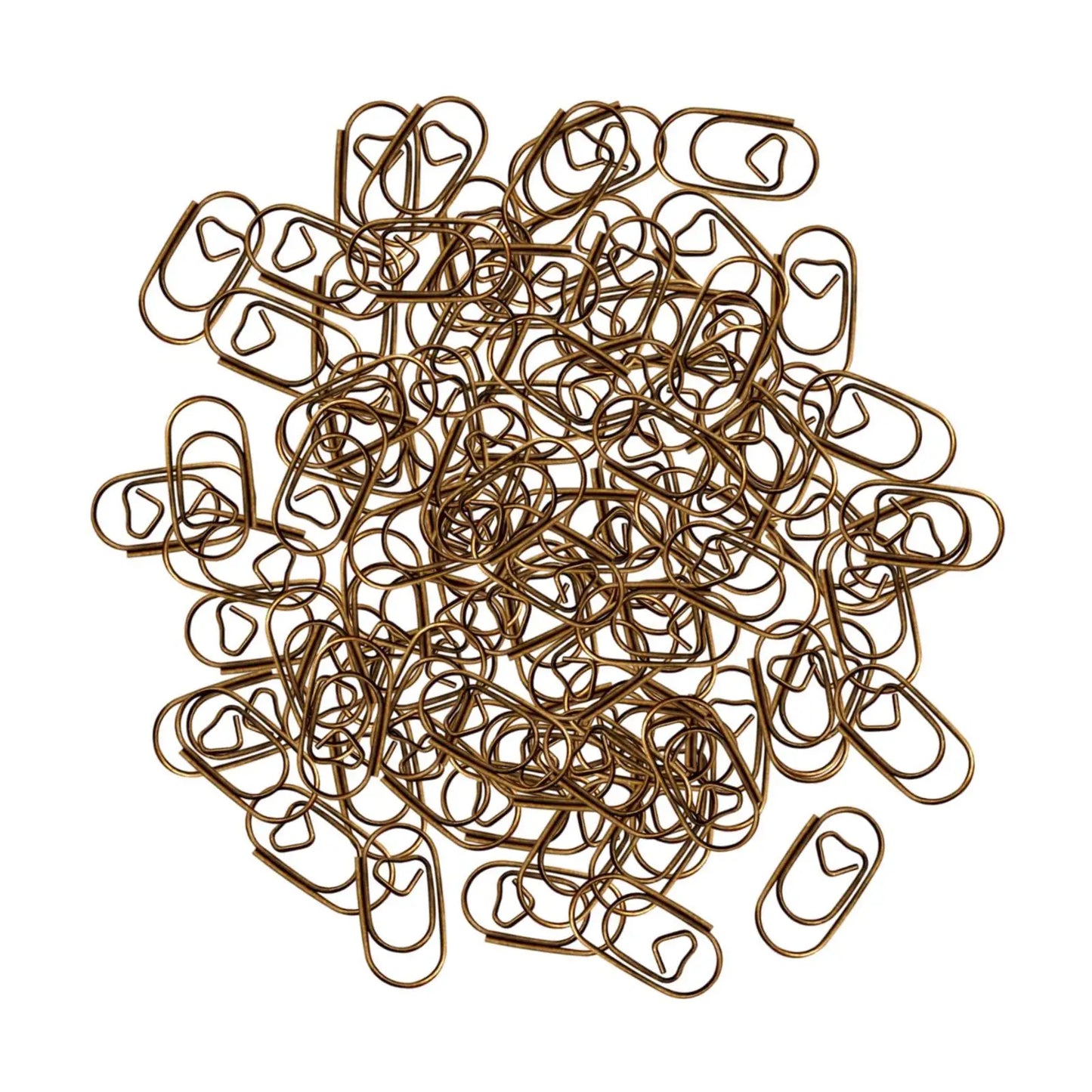 100 Pieces Paper Clips Accessories Portable Metal Multipurpose Office Supplies for Personal Documents School Journal Classroom