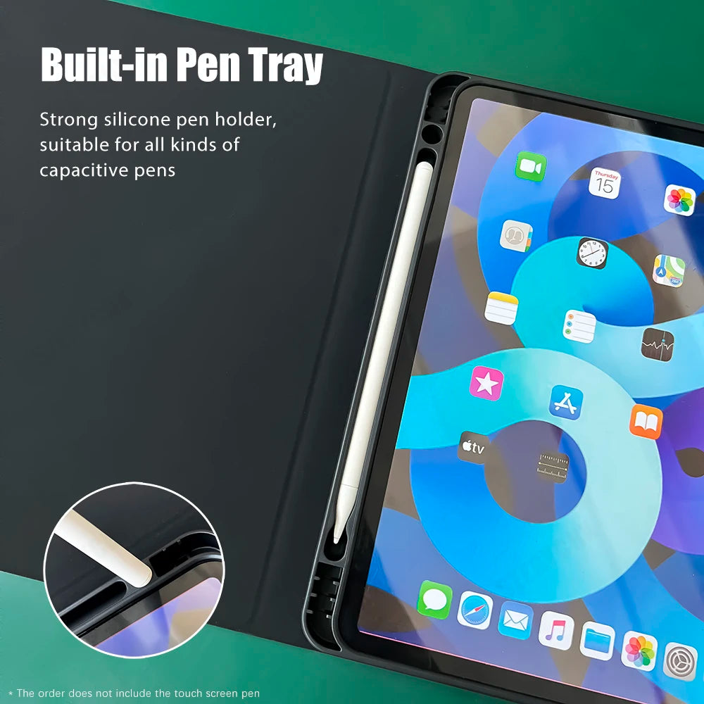 Magic keyboard Wireless Mouse For iPad 9th Generation Case A16 iPad 10.2 7th 8th Cover iPad Pro 11 M4 Air M3 10th Air 5/4 Funda