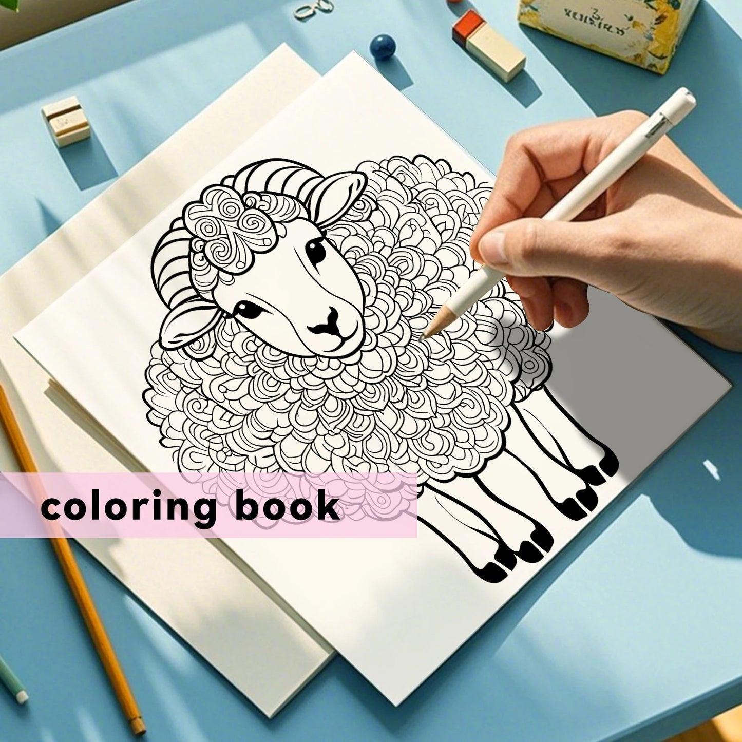 Mandala Animal Paradise Art Coloring Book 24 Page Gift For Birthday Party Relieve Stress Kill Time Graffiti Painting Drawing