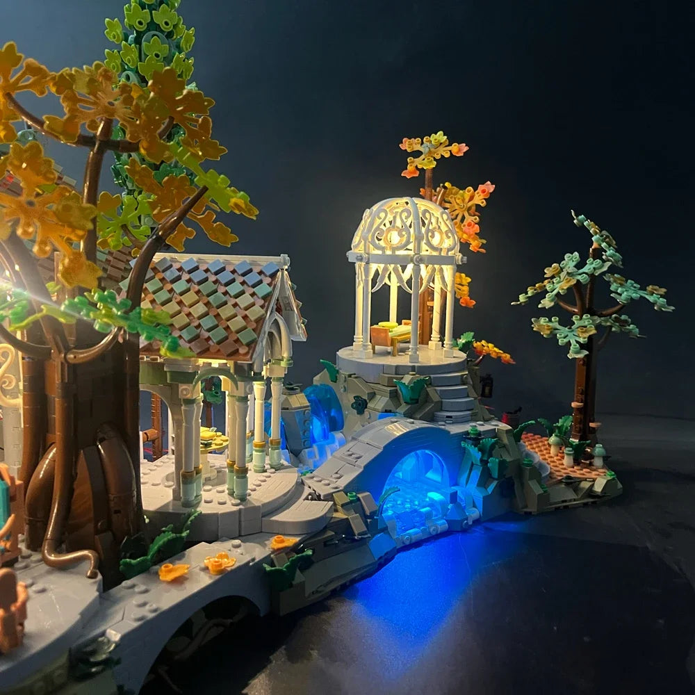 BYB LED Light Kit For LEGO 10316 The Lord of The Rings: Rivendell Building Blocks Decorative Lamp (Not Include Building)