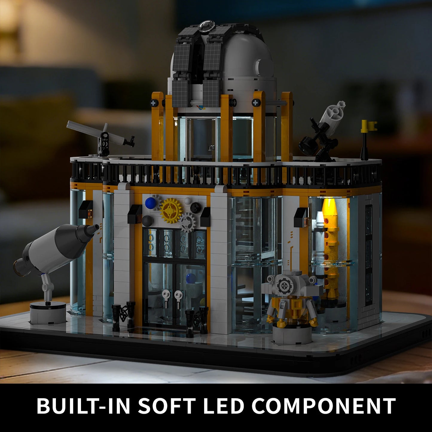 Space Exploration Station Building Toys Kit Science Center Model With Telescope STEM Educational DIY Toy Gift For Aldults Kids