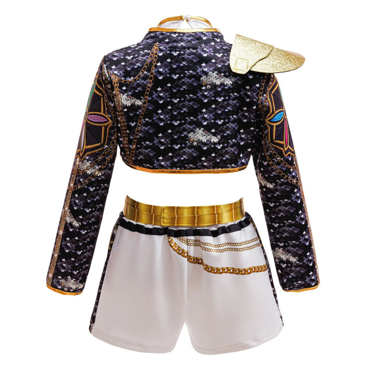 3PCS Set Girls Korean Music Costume Jacket Shirt Short Superstar Dance Singer Show Halloween Cosplay Birthday Party Outfit