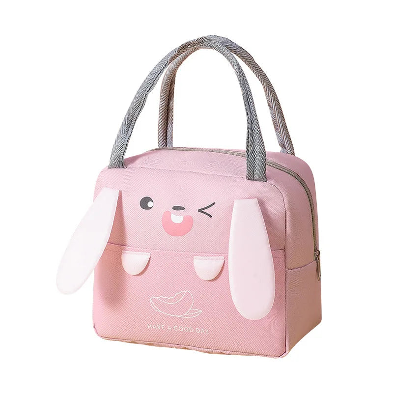 Portable Insulated Thermal Picnic Food Lunch Bag Box Cartoon Tote Food Fresh Cooler Bags Pouch For Women Girl Kids Children Gift