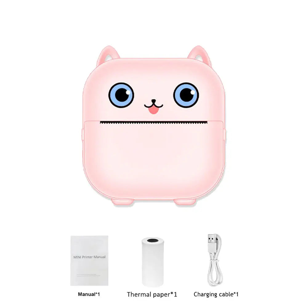 Mini HD Portable Label Thermal Printer Endurance Bluetooth Printer for Student Error Title Note Wrong Pocket Inkless Printing