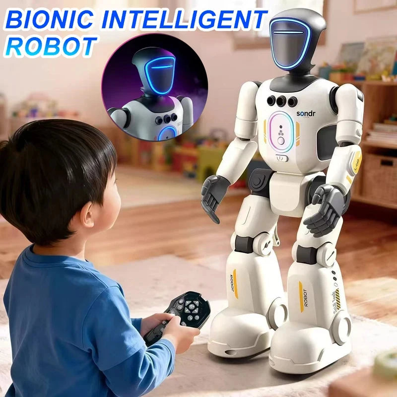 Hot Selling Intelligent Humanoid Robot Programmable Multi-Joint Interactive Toy Voice Recording Sing Dancing STEM Educational