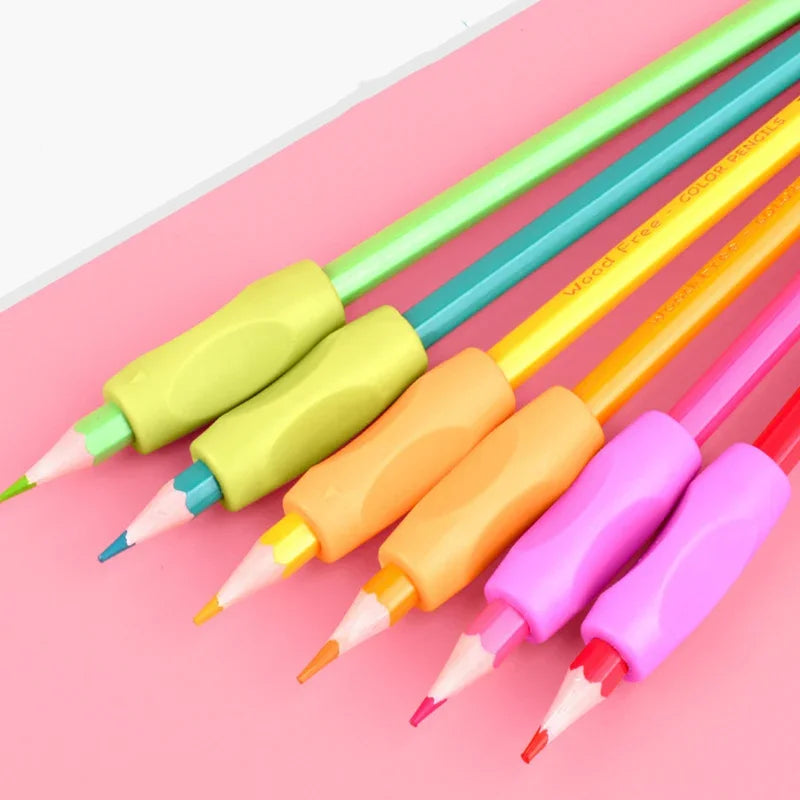 4Pcs/lot Primary Student Learning Partner Children Student Stationery Pencil Holder Exerciser Correct Pen Holder Posture Hold