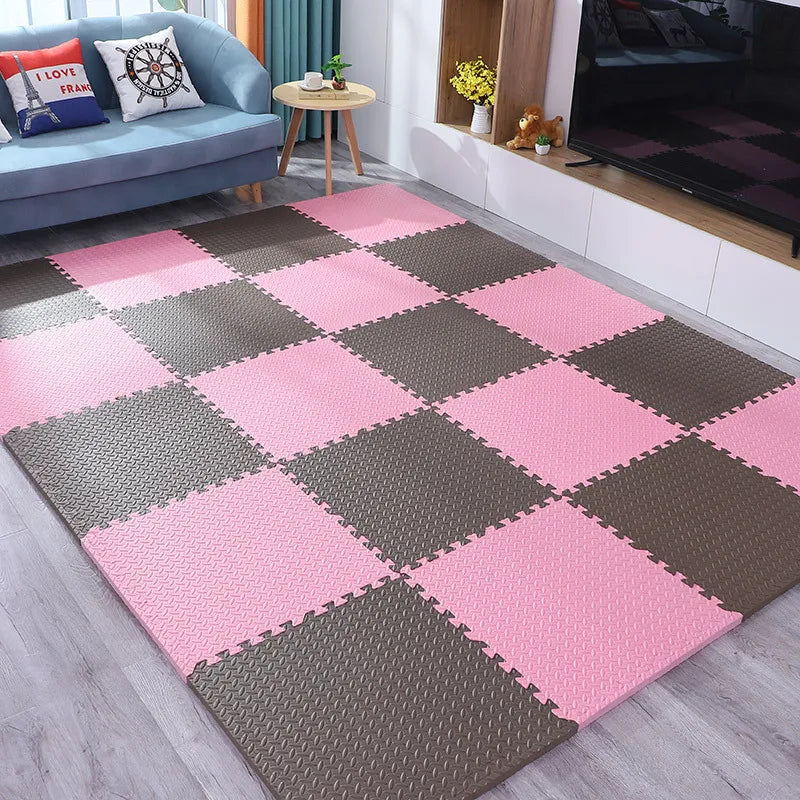 30*30*1/2.5CM Puzzle Mat for Children Baby Play Mat Kids Carpet Soundproof Gym Mat for Children's Room Activities Mat 2-16Pcs