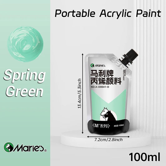 100ml Marie's Acrylic Paint,Assorted Colors,Waterproof,Pigments for DIY Craft,Rock,Wood,Professional Pigments for Adults,Artists
