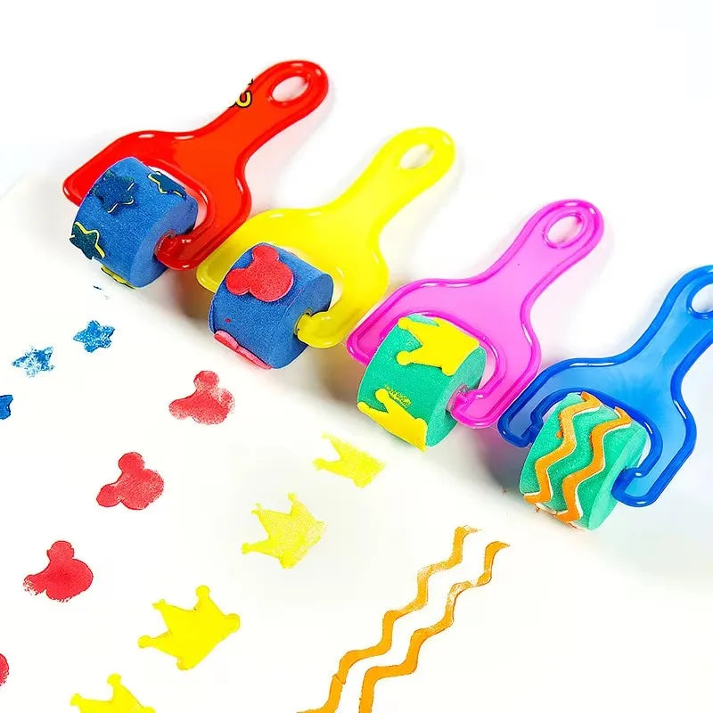 Painting Sponge Brush Art Craft Halloween Drawing Graffiti Tools Office Culture Educational Supplies Roller Seal Stamps TMZ