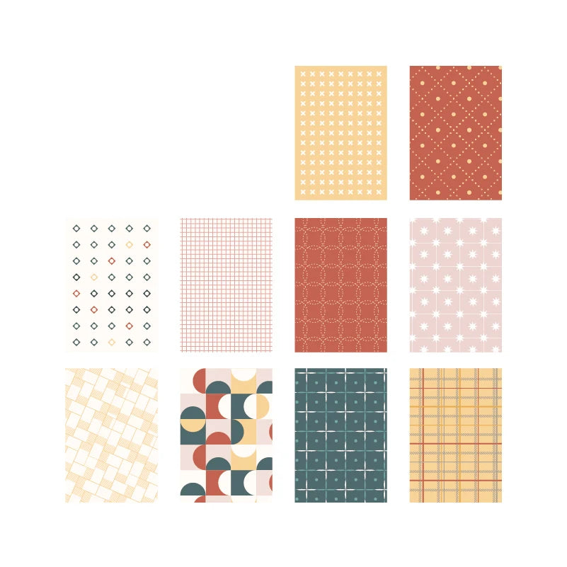 50 Pcs Kawaii Ins Paper Card DIY Decoration Idol Photocard Scrapbooking Diary Background Collage Material Paper Stationery