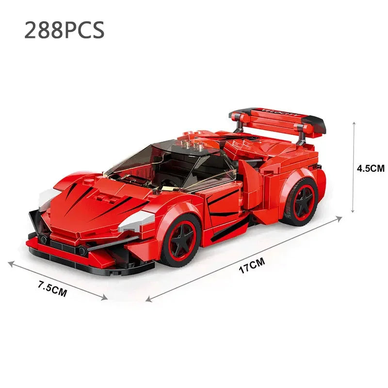 Speed Series Racing Sports Vehiclea Technique Car Supercar Building Blocks Set Bricks Classic MOC Model Toys For Kids