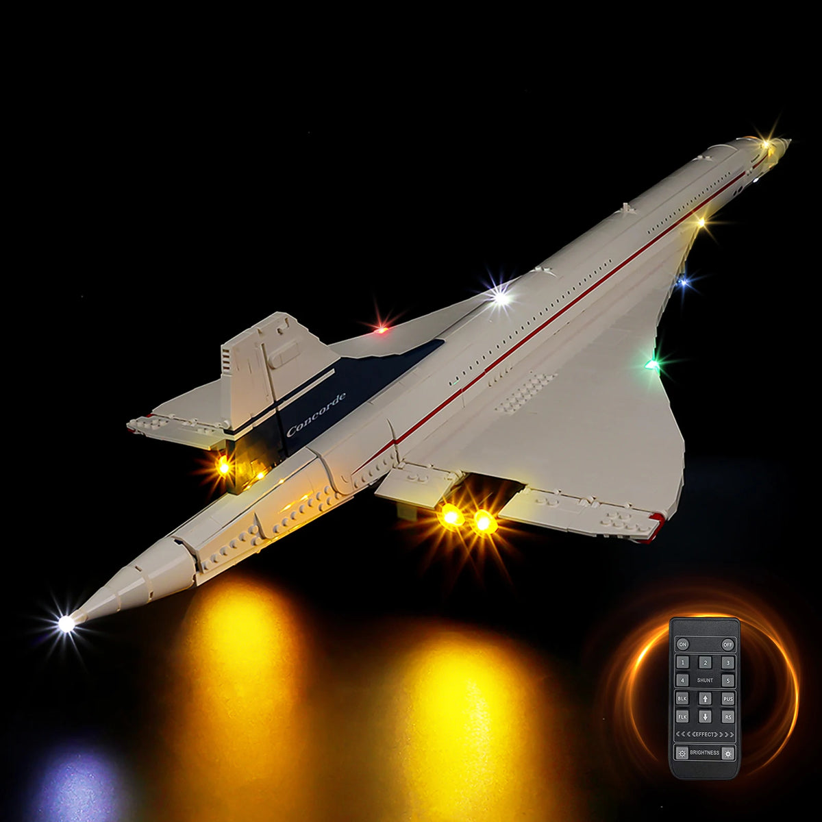 Kyglaring LED Light Kit Suitable for Lego Concorde 10318 Building Blocks Decorative Lamp Not Include Lego Building