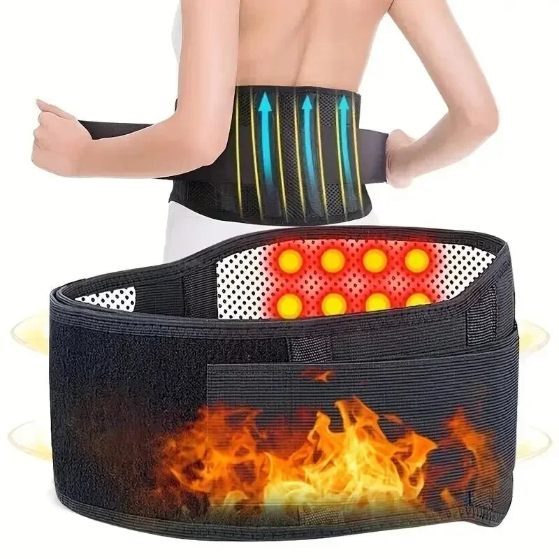 Adjustable Tourmaline Self-heating Magnetic Therapy Waist Belt Lumbar Support Back Waist Support Brace Double Banded aja lumbar