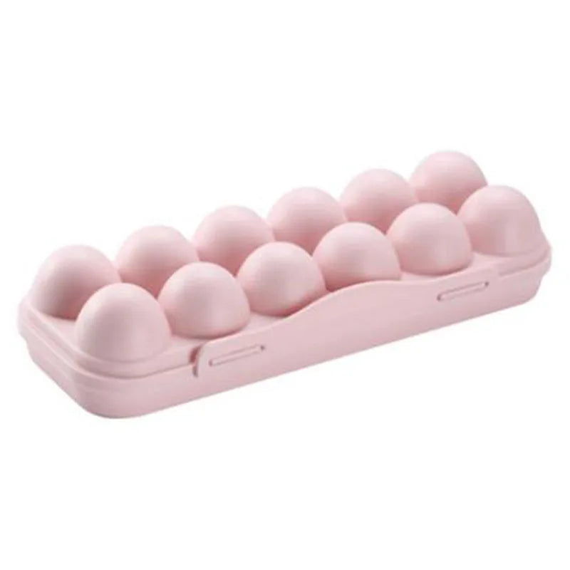 Egg Tray Holder Egg Storage Box Refrigerator Crisper Storage Container Camping Picnic BBQ ShockProof Egg Holder Box Organization
