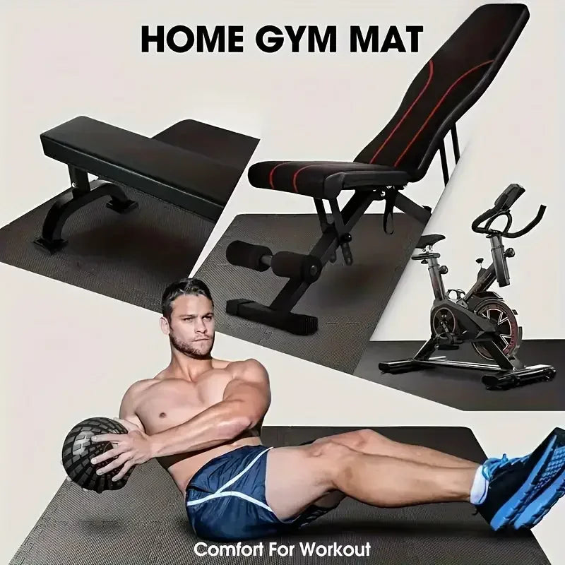 4-20PCS Home Gym Stitched Activity Mat EVA Foam BPA Free Waterproof Floor Mats Non-slip Quiet Kids Activity Play Mats Home Decor