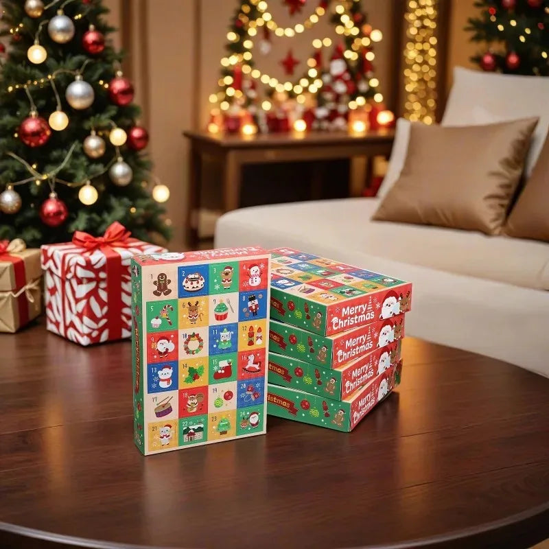 5/10/15pcs 2026 Christmas 24 Days Advent Calendar Boxes DIY Surprise Mystery Gift Box Xmas Supplies Kids Toys Christmas Gifts