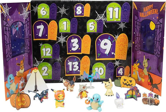 Pokémon Halloween Countdown Advent Calendar – 13 Gifts with 8 Figures