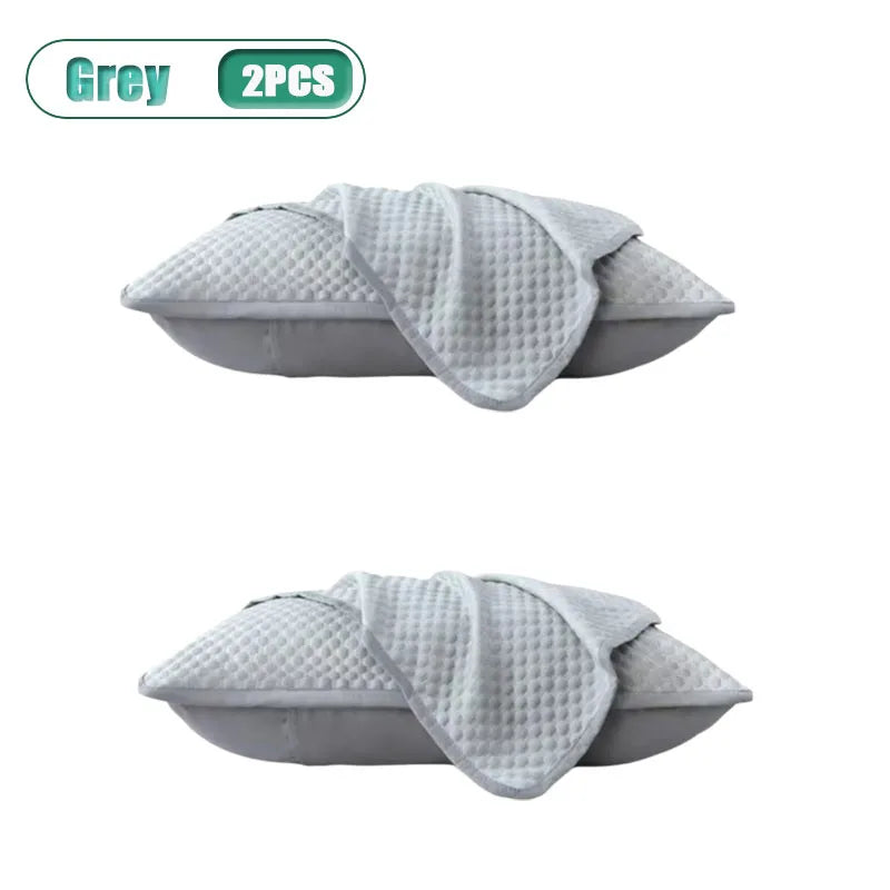 1-4PCS 48x74cm Ice Bean Pillowcase Summer Cooling Solid Color Cool Touch Fabric Washable for Air Conditioning Room