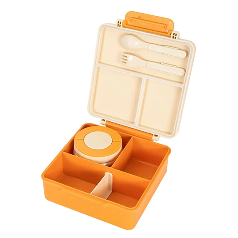 A005-Insulated Bento Box For Kids Leakproof Lunch Container Food Containers Kids Thermo Insulated Hot Food Jar