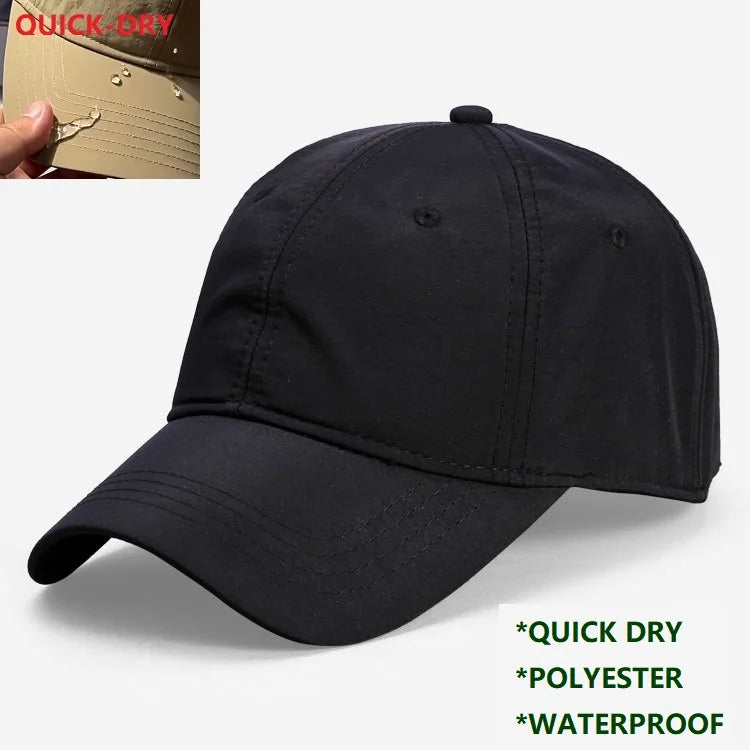 Big Head Baseball Caps for Men and Women, Quick Dry, Cooling Performance Hat, Over Size, Breathable, Adjustable Running Dad Hat