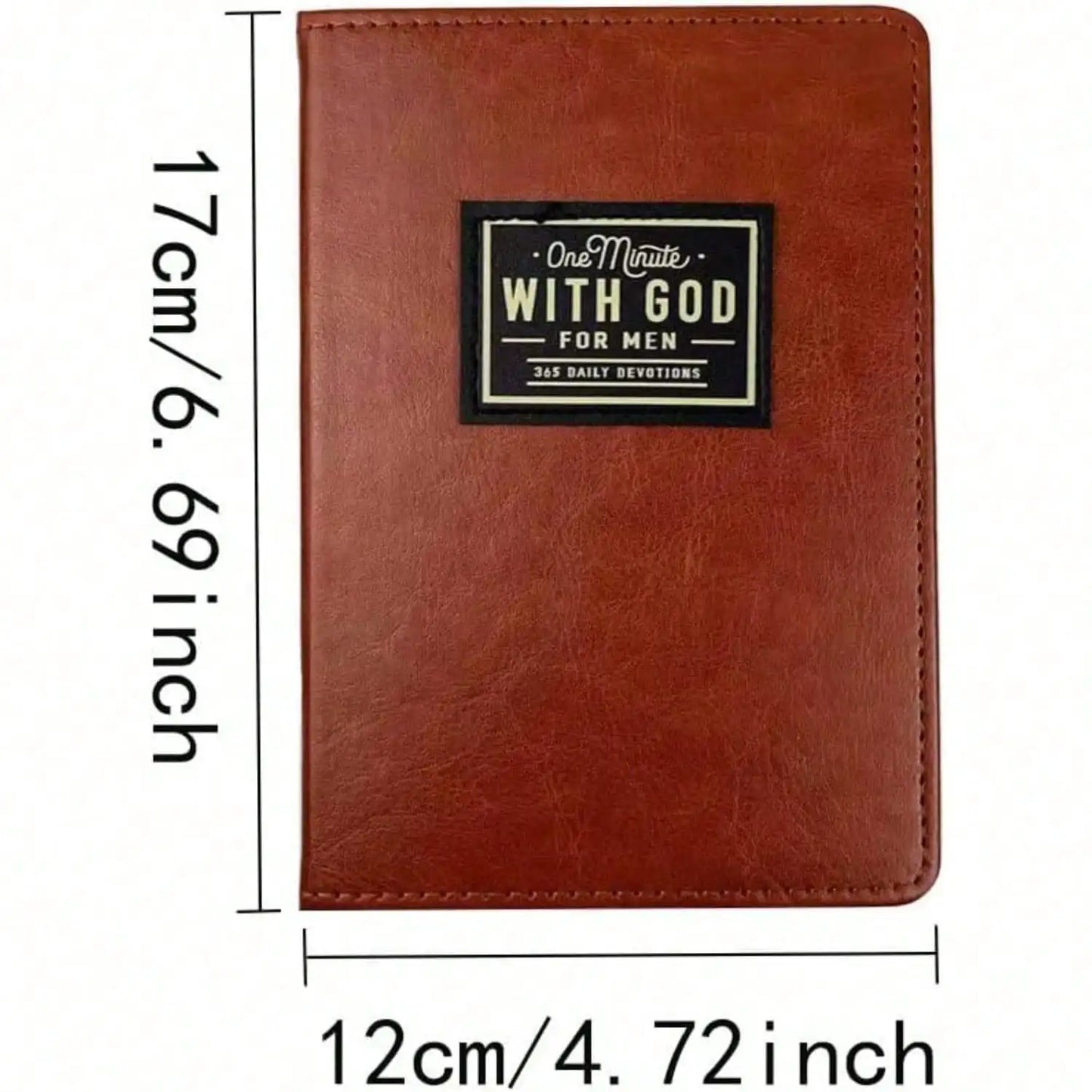 365 Days of Daily Prayer Brown Book, Bible Prayer Tracking Diary Journal for Men's Spiritual Growth