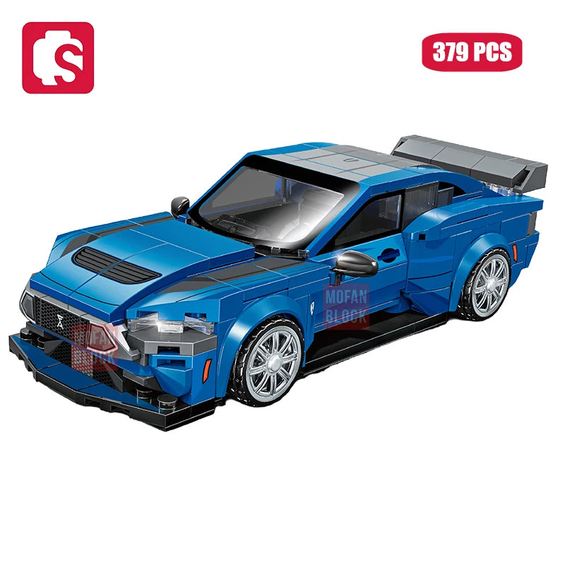 SEMBO BLOCK City Famous Technical Sports Car Supercar Model Assembly Building Block Classic Vehicle Series Bricks Boy Toys Gifts