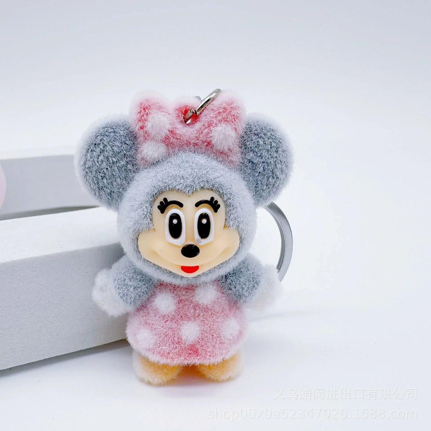 New Disney Cartoon Flock Doll Donald Duck Keychain Mickey & Minnie Kid Toy Cute Bag  Decorate Christmas Party smal gifts