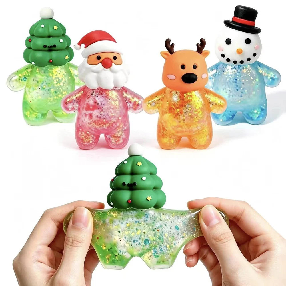 Squishy Anti Stress Reliever Toy Doll Santa Claus Reindeer Christmas Gift Slow Rebound Antistress Squeeze Toy Christmas Gifts