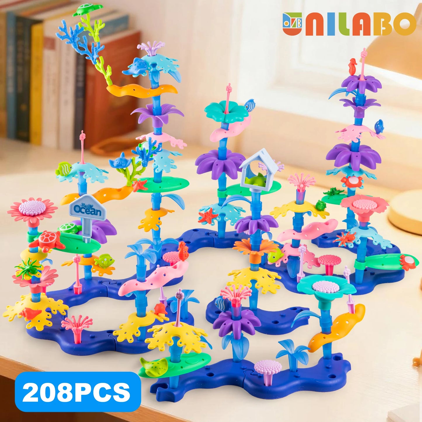 Grow Their Imagination with STEM Educational Flower Garden Building Toy - Perfect Gift for 3-7 Year Old Boys & Girls!