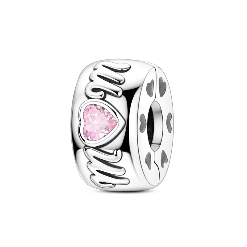 925 Sterling Silver Mother's Day Charms Mother Daughter Heart Animal Elephant Rabbit Pendants Fit Bracelets DIY Jewelry Gift