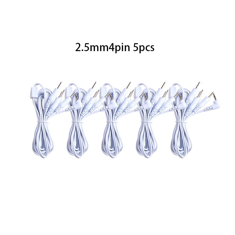 2 -Pin /4-Pin electrode wire for Machine Massager Electrode Pads Standard Connection Massage Leads for TENS Unit