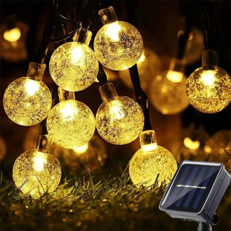 LED String Light Solar Fairy Lights 5m 20LED Warm Light Waterproof Outdoor Garden Wedding Decoration Christmas Lamp