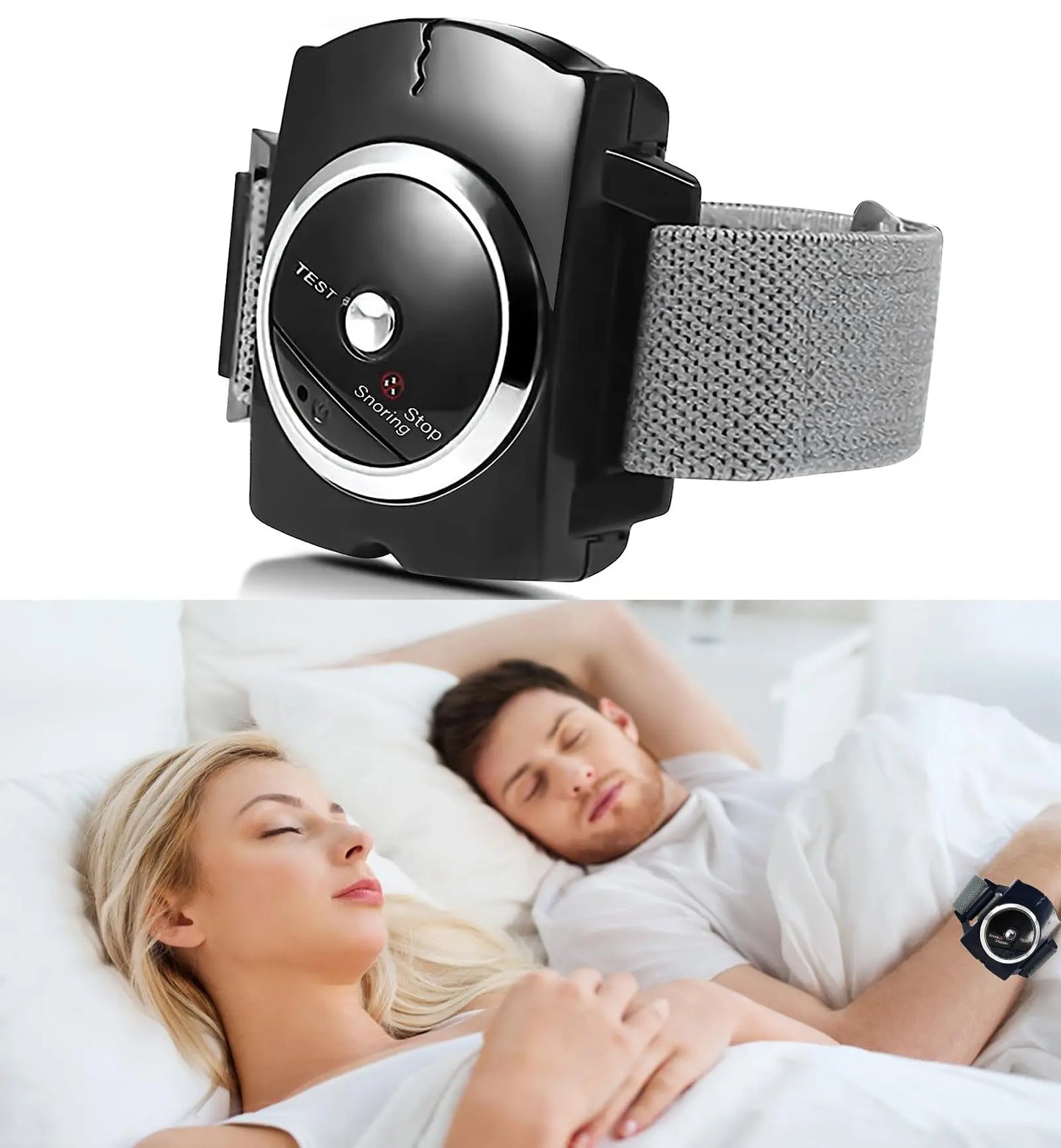 EMS Pulse Stop Snore Portable Comfortable Sleep Well Stop Snore Health Care Sleep Apnea Aid USB Smart Anti Snoring Device