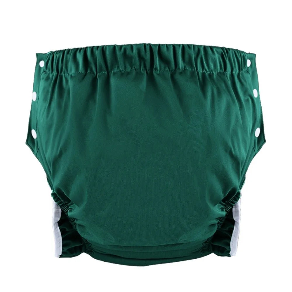 Cotton Adult Diaper Pants Leak-Proof Skin-Friendly Washable Diaper Elastic Reusable Incontinence Underwear Elderly Care