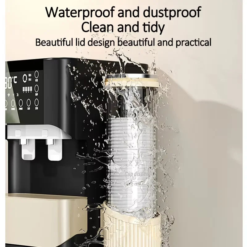 Disposable cup cup holder wall mounted water dispenser high-end paper cup holder water cup storage bar counter rack