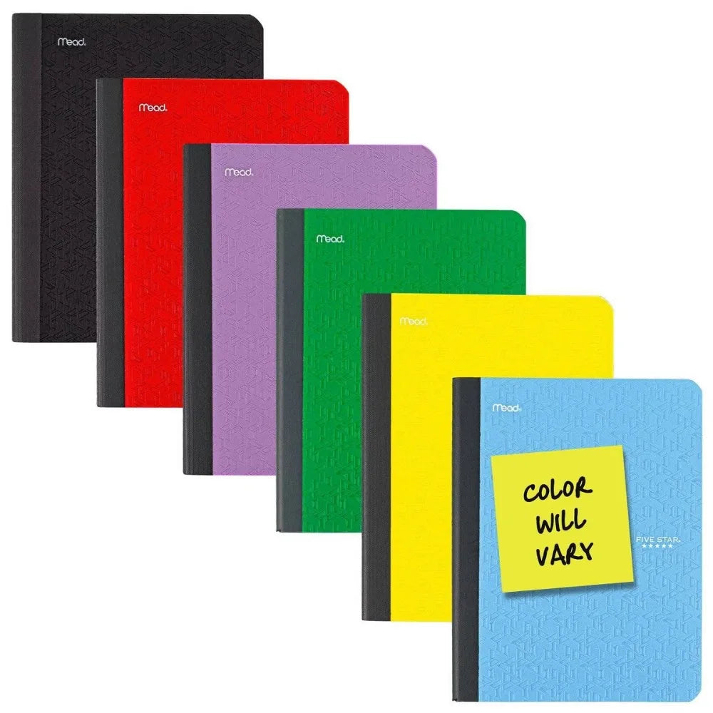 9.75" x 7.5" Wide Ruled Composition Notebook, 80 Pages, Flexible Soft Cover, Acid-Free Paper, Rounded Corners, Premium Stationery for Adults & Students