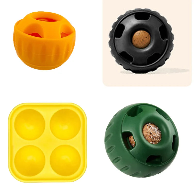 Chew Proof Interactive Dog Toys Silicone Pupsicle Mold Enrichment Frozen Treat Maker Summer Cooling Boredom Solver Large Breed