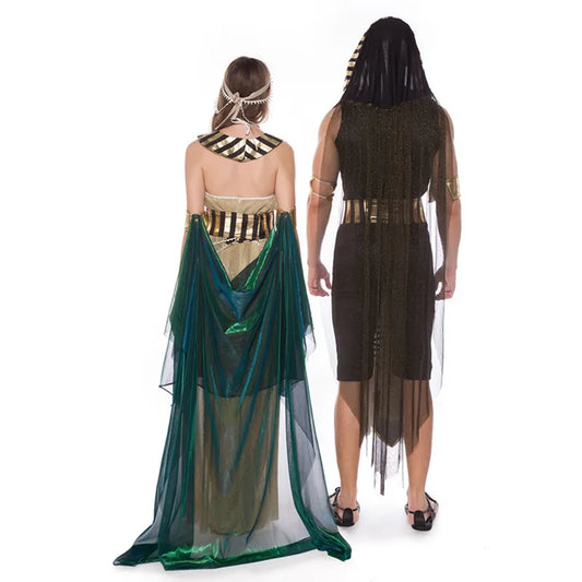 Egyptian Pharaoh & Queen Couples Costume – Adult Outfits for Men & Women, M–XL