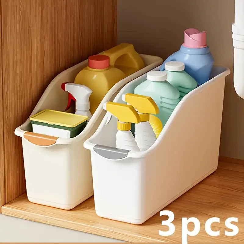 Kitchen Storage Basket Spice Seasoning Sundries Pantry Bathroom Sundries Plastic Storage Box for Home Organization
