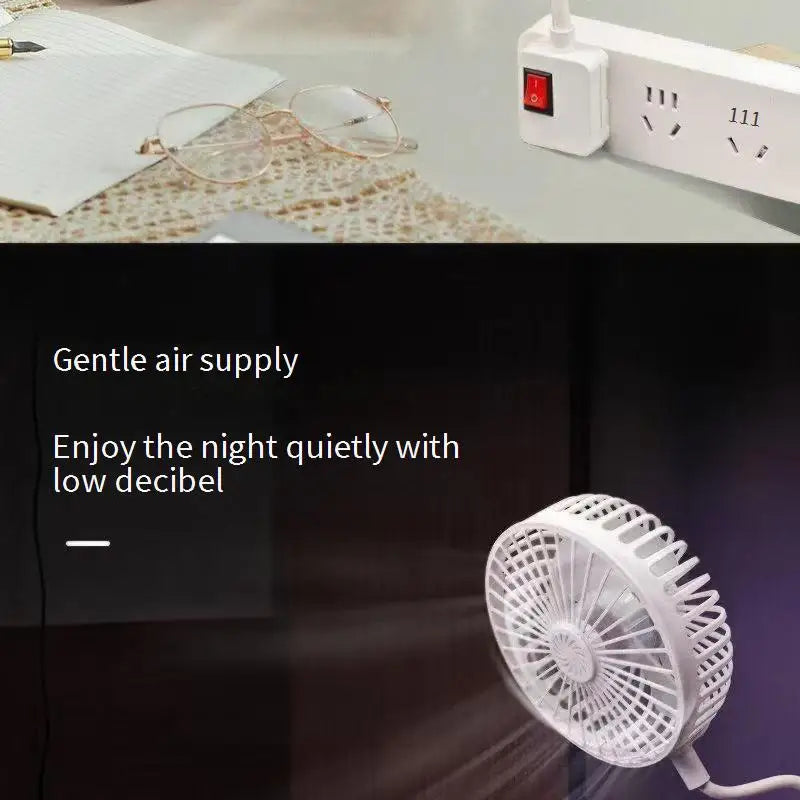 New European Union Small Cyclone Portable Electric Fan Silent Cooling Wall Mounted Dormitory Office Kitchen Summer Essentials