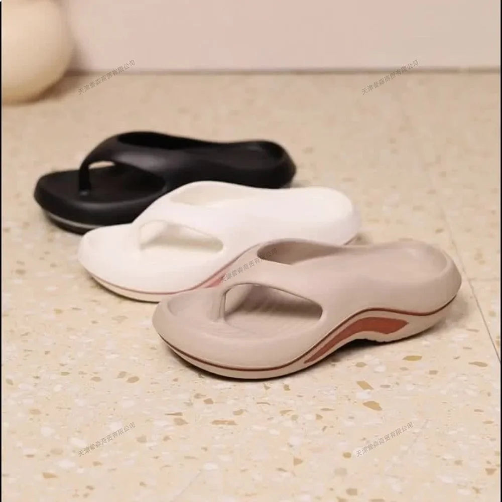 Women Stylish EVA Flip Flops Comfortable Soft Anti Slip Anti Odor Summer Beach Casual Sandals