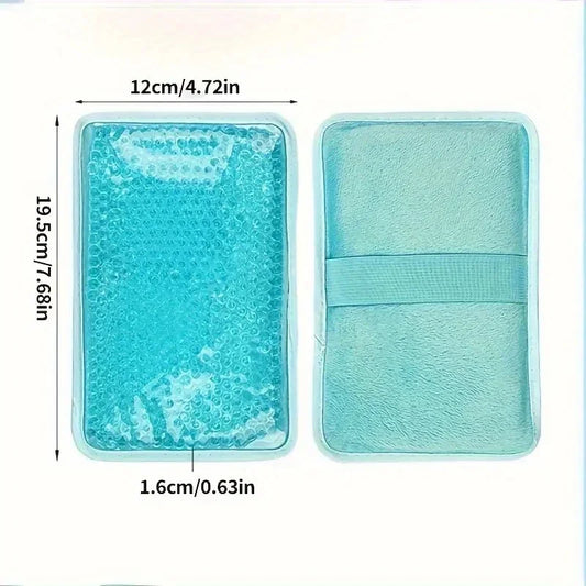 Reusable Square Gel Ice Pack | Hot & Cold Compress for Muscle Pain | Soft Flexible & Durable | Summer Cooling Relief Pad