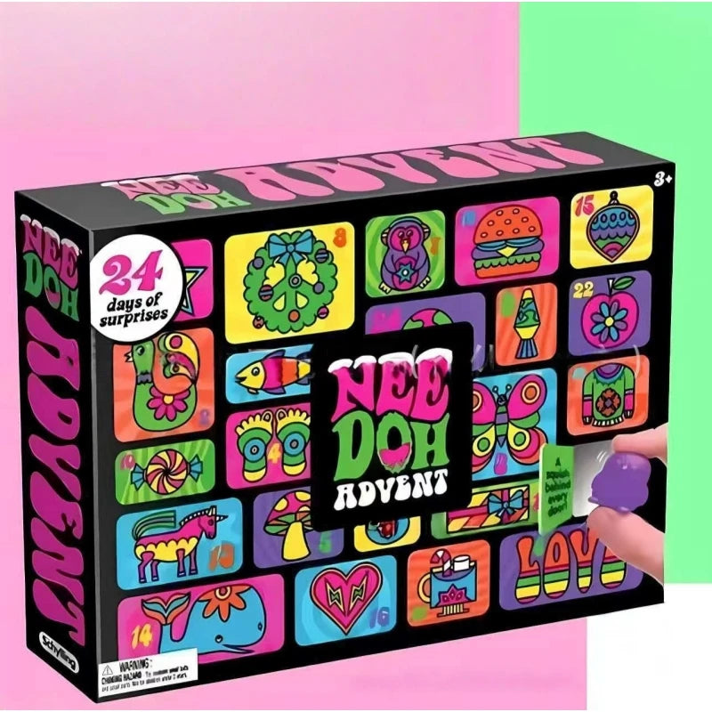 Pop-Up Squeeze Fidget Advent Calendar – Mini Sensory Surprise Boxes