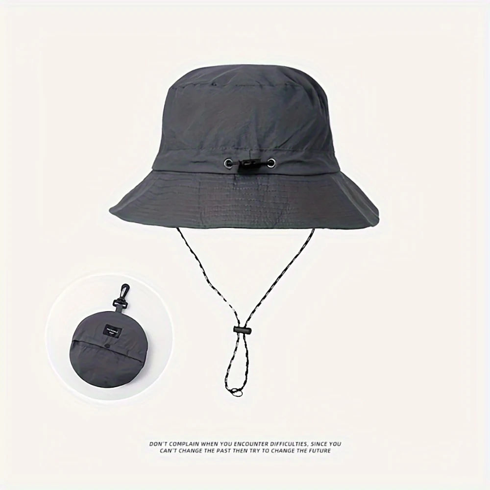 Summer Sun Hats UV Protection Outdoor Hunting Fishing Cap For Men Women Hiking Camping Visor Bucket Hat Neck Flap Fisherman Hat
